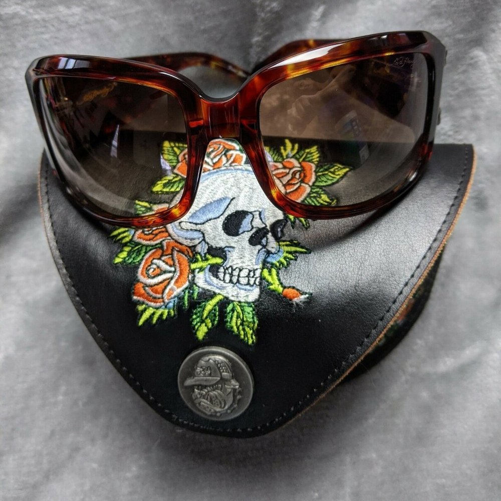 Ed Hardy EHS-001 Skulls Roses Swarvoski Su…